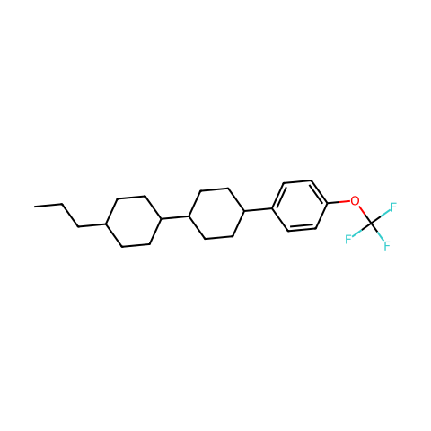 4-(反式,反式-4-丙基双环己基)-三氟甲氧基苯结构图