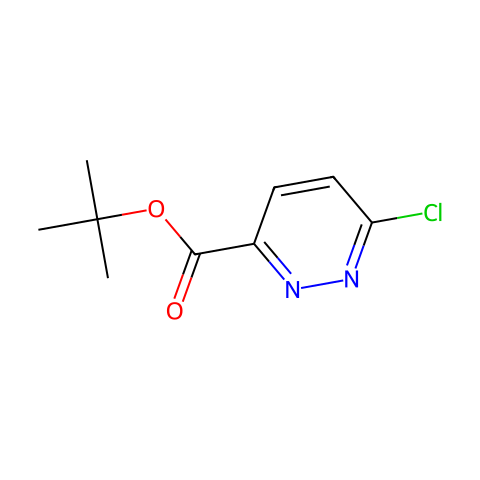 6-氯哒嗪-3-羧酸叔丁酯结构图