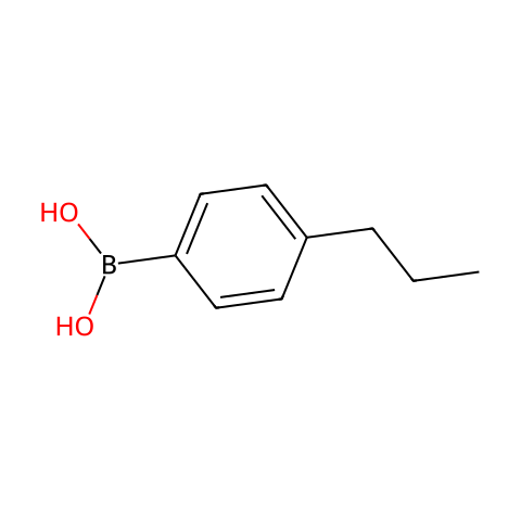 4-丙基苯硼酸结构图