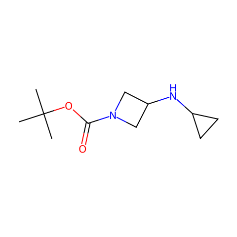 tert-butyl 3-(cyclopropylaMino)azetidine-1-carboxylate结构图