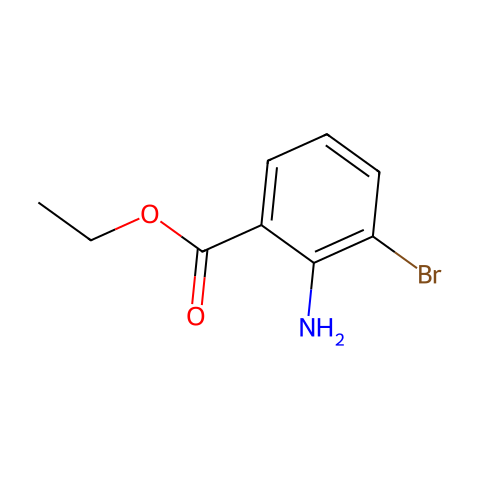 Ethyl 2-amino-3-bromobenzoate结构图