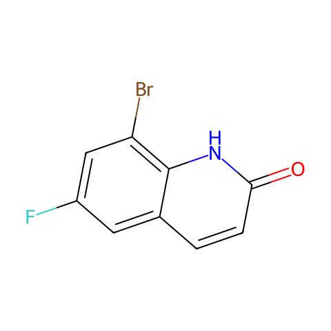 8-bromo-6-fluoro-1H-quinolin-2-one结构图