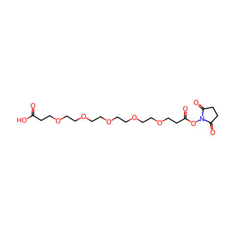 Acid-PEG5-NHS ester结构图