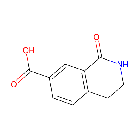 1-oxo-1,2,3,4-tetrahydroisoquinoline-7-carboxylic acid结构图