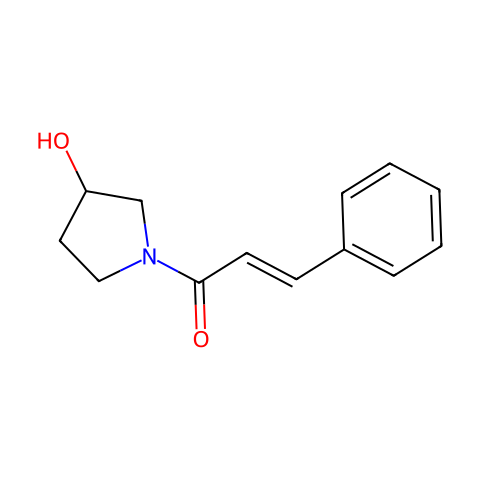 1-Cinnamoyl-3-hydroxypyrrolidine结构图