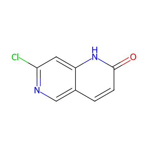 7-chloro-1H-1,6-naphthyridin-2-one结构图