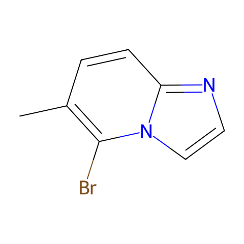 5-bromo-6-methylimidazo[1,2-a]pyridine结构图