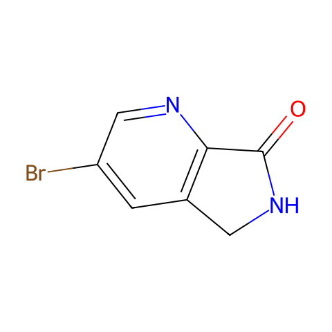 3-bromo-5H-pyrrolo[3,4-b]pyridin-7(6H)-one结构图
