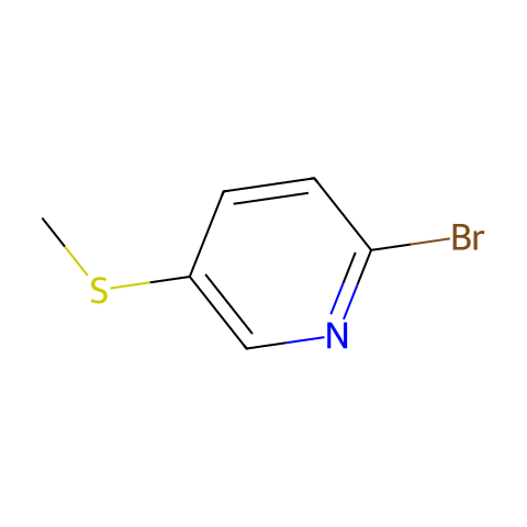 2-溴-5-(硫代甲基)吡啶结构图