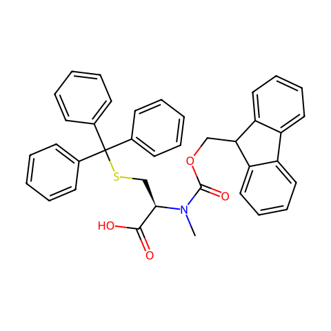 FMOC-N-ME-D-CYS(TRT)-OH结构图
