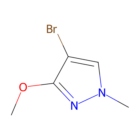 4-bromo-3-methoxy-1-methyl-1H-pyrazole结构图