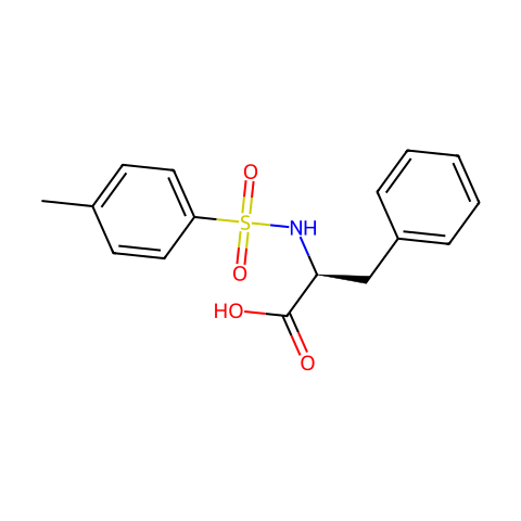 N-(对甲苯磺酰)-L-苯丙氨酸结构图