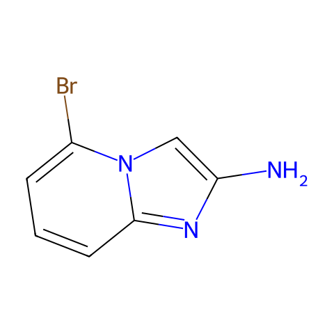 5-bromoimidazo[1,2-a]pyridin-2-amine结构图