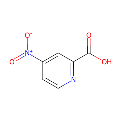 4-硝基-2-甲酸吡啶结构图