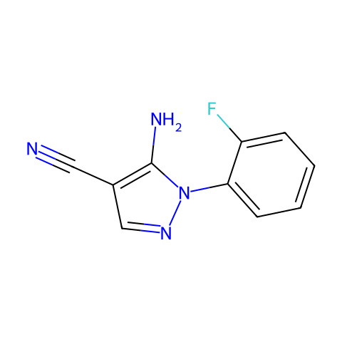 5 -氨基- 1 -(2 -氟苯基)- 1H -吡唑-4-甲腈结构图