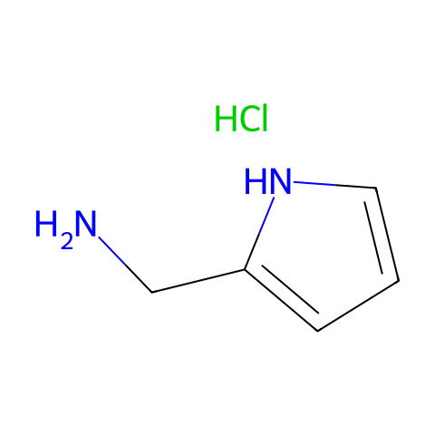 (1H-吡咯-2-基)甲胺盐酸盐结构图