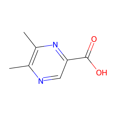Pyrazinecarboxylic acid, 5,6-dimethyl- (8CI,9CI)结构图
