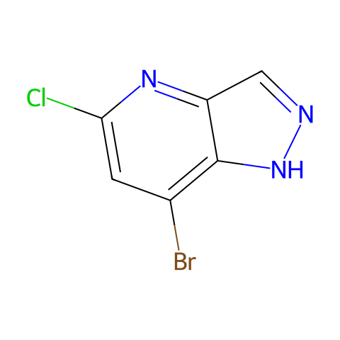 7-bromo-5-chloro-1H-pyrazolo[4,3-b]pyridine结构图