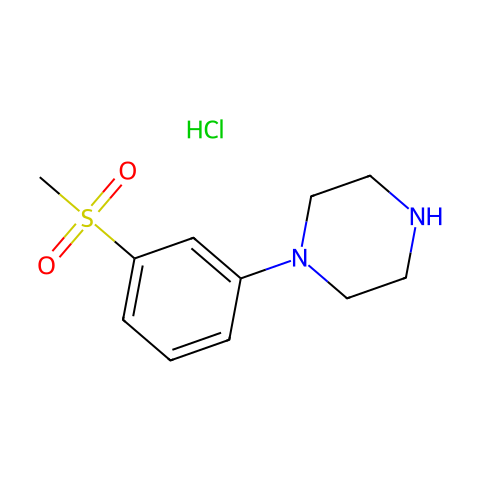 1-(3-(Methylsulfonyl)phenyl)piperazine hydrochloride结构图