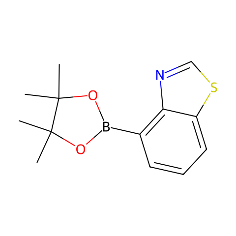 4-(4,4,5,5-tetramethyl-1,3,2-dioxaborolan-2-yl)-1,3-benzothiazole结构图