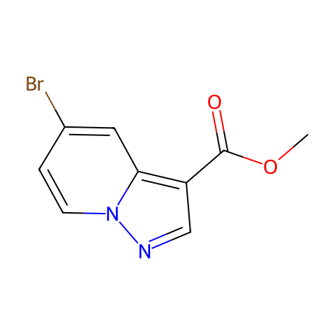 methyl 5-bromopyrazolo[1,5-a]pyridine-3-carboxylate结构图