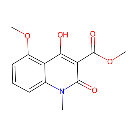 methyl 4-hydroxy-5-methoxy-1-methyl-2-oxo-1,2-dihydroquinoline-3-carboxylate结构图