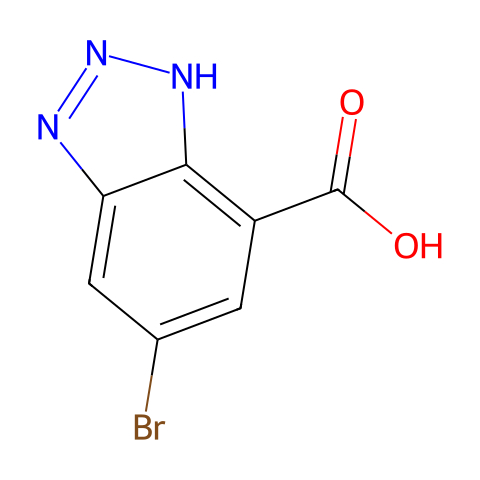 5-bromo-1H-1,2,3-benzotriazole-7-carboxylic acid结构图