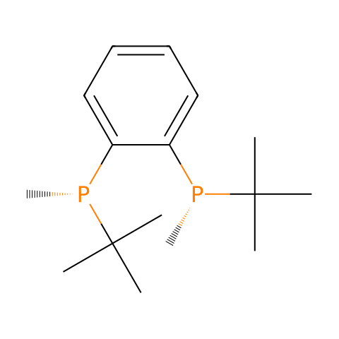 (S,S)-(-)-1,2-双(叔丁基甲基膦基)苯结构图