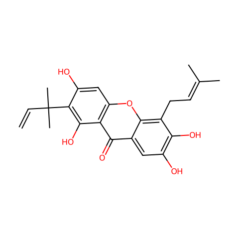 根皮含柘树咕吨酮 L结构图