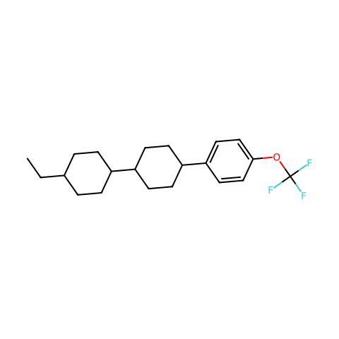 4-[反式-4-(反式-4-乙基环己基)环己基]-1-三氟甲氧基苯结构图