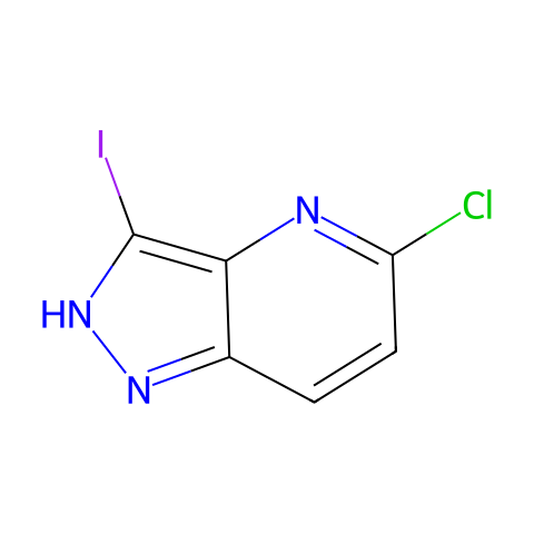 5-CHLORO-3-IODO-1H-PYRAZOLO[4,3-B]PYRIDINE结构图