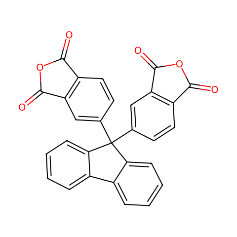 5,5'-(9H-芴-9,9-二基)双(异苯并呋喃-1,3-二酮)结构图