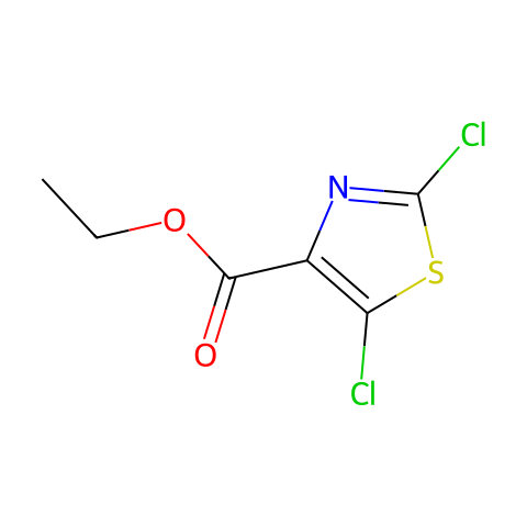 2-,5-二氯-4-噻唑甲酸乙酯结构图