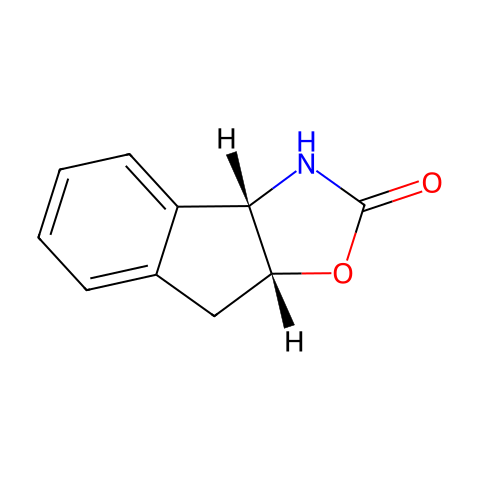(3AS-顺)-(-)-3,3A,8,8A-四氢-2H-茚并[1,2-D]噁唑-2-酮结构图