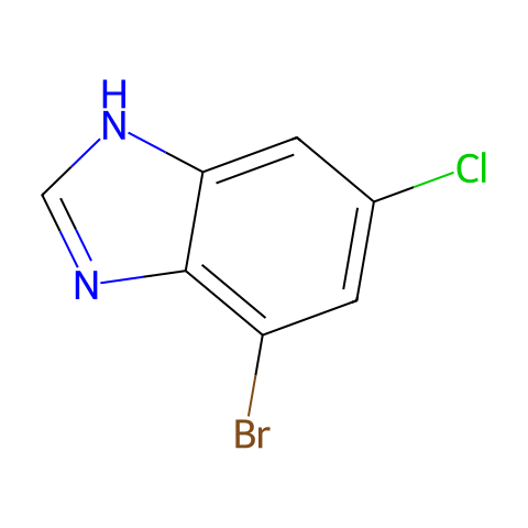 7-Bromo-5-chloro-1H-benzimidazole结构图