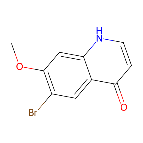 6-溴-4-羟基-7-甲氧基喹啉结构图