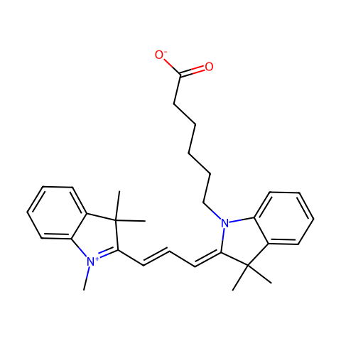 Cyanine3 carboxylic acid结构图