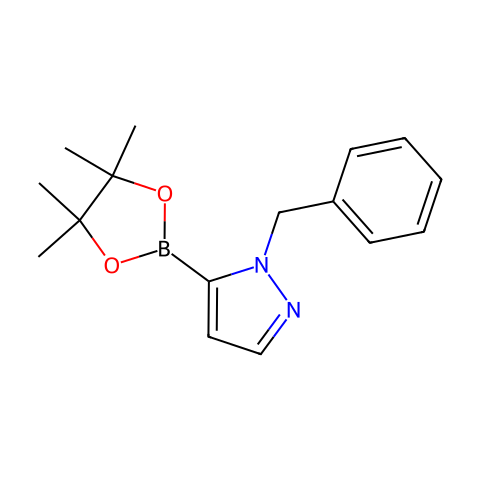 1-Benzyl-5-(4,4,5,5-tetramethyl-1,3,2-dioxaborolan-2-yl)-1H-pyrazole结构图