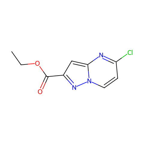 5-氯吡唑并[1,5-A]嘧啶-2-羧酸乙酯结构图
