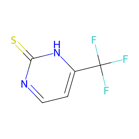 4-(三氟甲基)-2-巯基嘧啶结构图