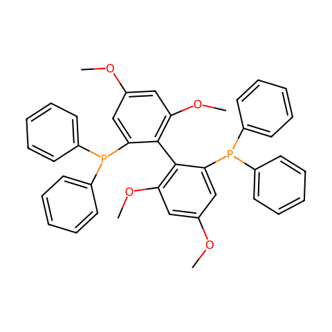 (S)-2,2'-双(二苯基膦基)-4,4',6,6'-四甲氧基联苯结构图