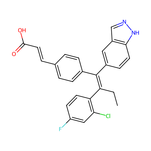 Brilanestrant (GDC-0810)结构图