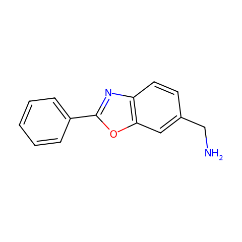 (2-苯基苯并[d]恶唑-6-基)甲胺结构图