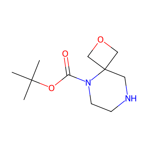 tert-butyl 2-oxa-5,8-diazaspiro[3.5]nonane-5-carboxylate结构图