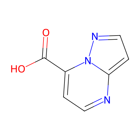 Pyrazolo[1,5-a]pyrimidine-7-carboxylic acid结构图