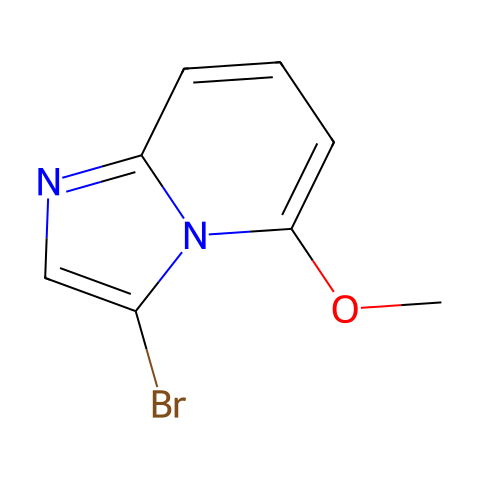IMidazo[1,2-a]pyridine, 3-broMo-5-Methoxy-结构图