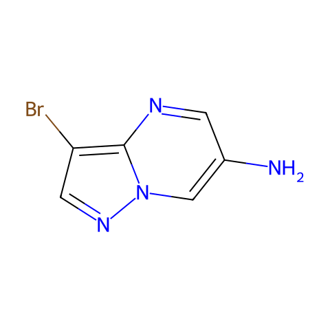 3-bromopyrazolo[1,5-a]pyrimidin-6-amine结构图