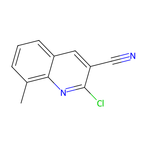 2-Chloro-8-Methylquinoline-3-Carbonitrile结构图