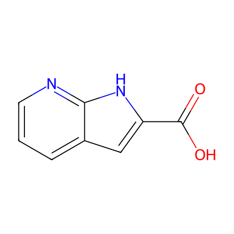 7-氮杂吲哚-2-羧酸结构图