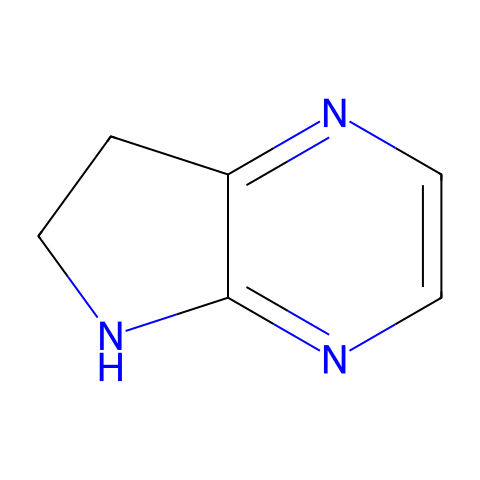 5H,6H,7H-pyrrolo[2,3-b]pyrazine结构图